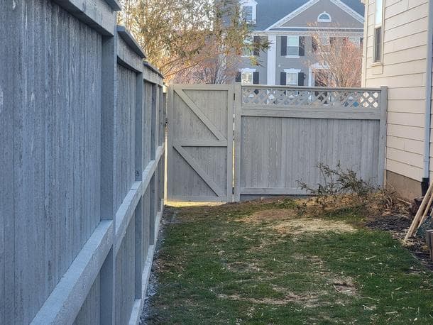 Premium Cedar Fence with Clean Lines